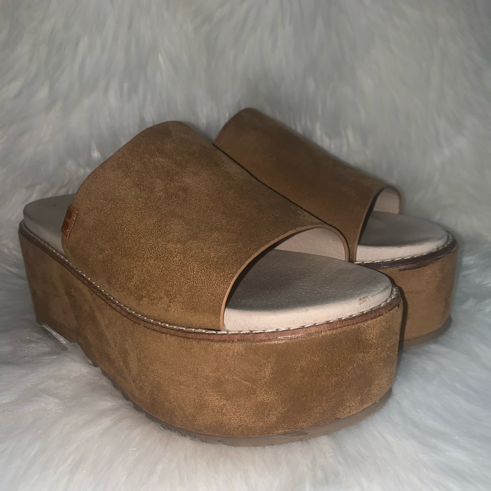 Coolway brown platform sandals